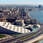 이집트 알렉산드리아 도서관 이미지