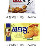 고칼로리 과자들 이미지