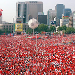 [축구][스포츠] 2002년 월드컵 당시 서울 모습 이미지