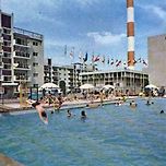 1971년 당시 서울 한강 외인아파트 야외 수영장 모습 이미지
