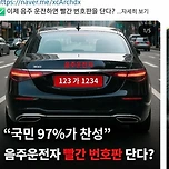 국민 97% 찬성 한다는 빨간 번호판.jpg 이미지
