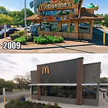 맥도날드 인테리어 2009 - 2025 변화 이미지
