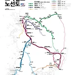 KTX 전국 노선도 이미지