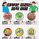 대부분 틀리는 음식이름 이미지