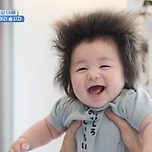 머리숱 짱많은 심형탁 아들 하루 배냇머리 첫 이발 전후 이미지