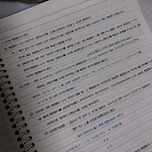 경이로운 노트 필기 이미지