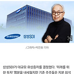 삼성SDI, 미래위해 주주가치 희생 이미지