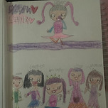 레드벨벳 예리 막내 동생이 그린 가족 그림 이미지