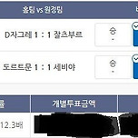 22년10월12일 2무 디나모 자그레브 + 보루시아 도르트문트 무승부 12.3배 적중! 이미지