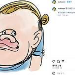 캐리커쳐 그리기 엘링 홀란드 캐리커처 제작 이미지