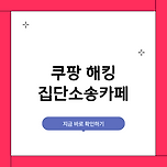 쿠팡해킹피해자모임 집단소송 카페 선택과 참여방법 이미지