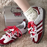 헬로키티 X 아디다스 콜라보 가젤 이미지