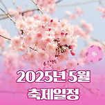 2025년 5월 황금연휴 축제 일정 이미지