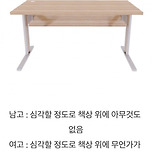 남고 여고 책상 특징 이미지