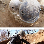 엎드려쏴 자세로 70년만에 발견된 6.25 전사자 이미지