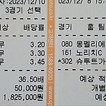 23년12월11일 3무 36.5배 적중 이미지