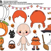 Cute Toca Boca Outfits  Printable Paper Doll Templates