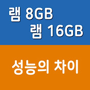 컴퓨터 램 8G / 16G / 32G 복사속도, 랜더링 게임속도차이