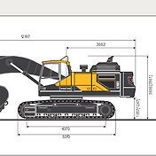 볼보 굴삭기 Ec380E 제원