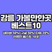 동해 가볼만한곳 베스트10 최신정보