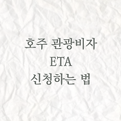 호주여행비자 신청 입국준비물 총정리 ETA, DPD, USIM 등 6