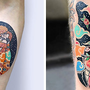 Classic Paintings Reimagined as Tattoos Infused with Korean Art Techniques