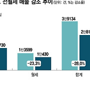 전세 실종에 비강남도 '고액 월세' 시대