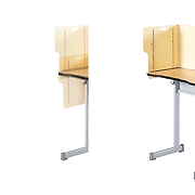 기 학교책상 칸막이 책상 앞가림막 데스크존 천우정보주식회사