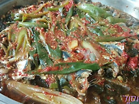 "멸치 시래기 찌개"