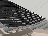 스케치업 한옥 기와 올리기..