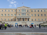 아테네 국회의사당.도심지..