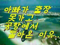 아빠가 공항 까지 갔다가 ..