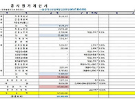 공사원가계산서 총괄표