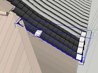 스케치업 한옥 기와 올리기..