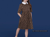 펜디 걸즈 FF Logo Dr..