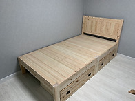 서랍형 편백나무 침대