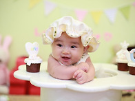 송수빈 백일 사진 이예요 ..