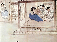 신윤복 홍루대주 풍속