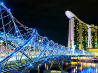 야경 속 싱가포르 2