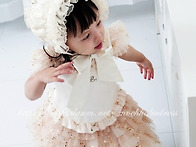 모크골드스팽글드레스