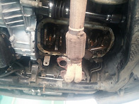 엔진오일팬 교환