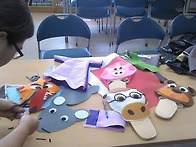 인형극 공연했어요.