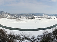 옥정호 설경