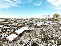 전주 한옥마을 설경