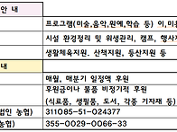 자원 / 후원 봉사 안내