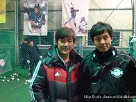 황성용선수와 이승엽코치 ..