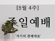 [2020년 8월 4주..