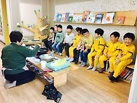 바다반 텃밭교육 - 배추전..