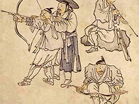 김홍도의 활쏘기 시위