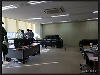 사무실격자유리칸막이.블랙..